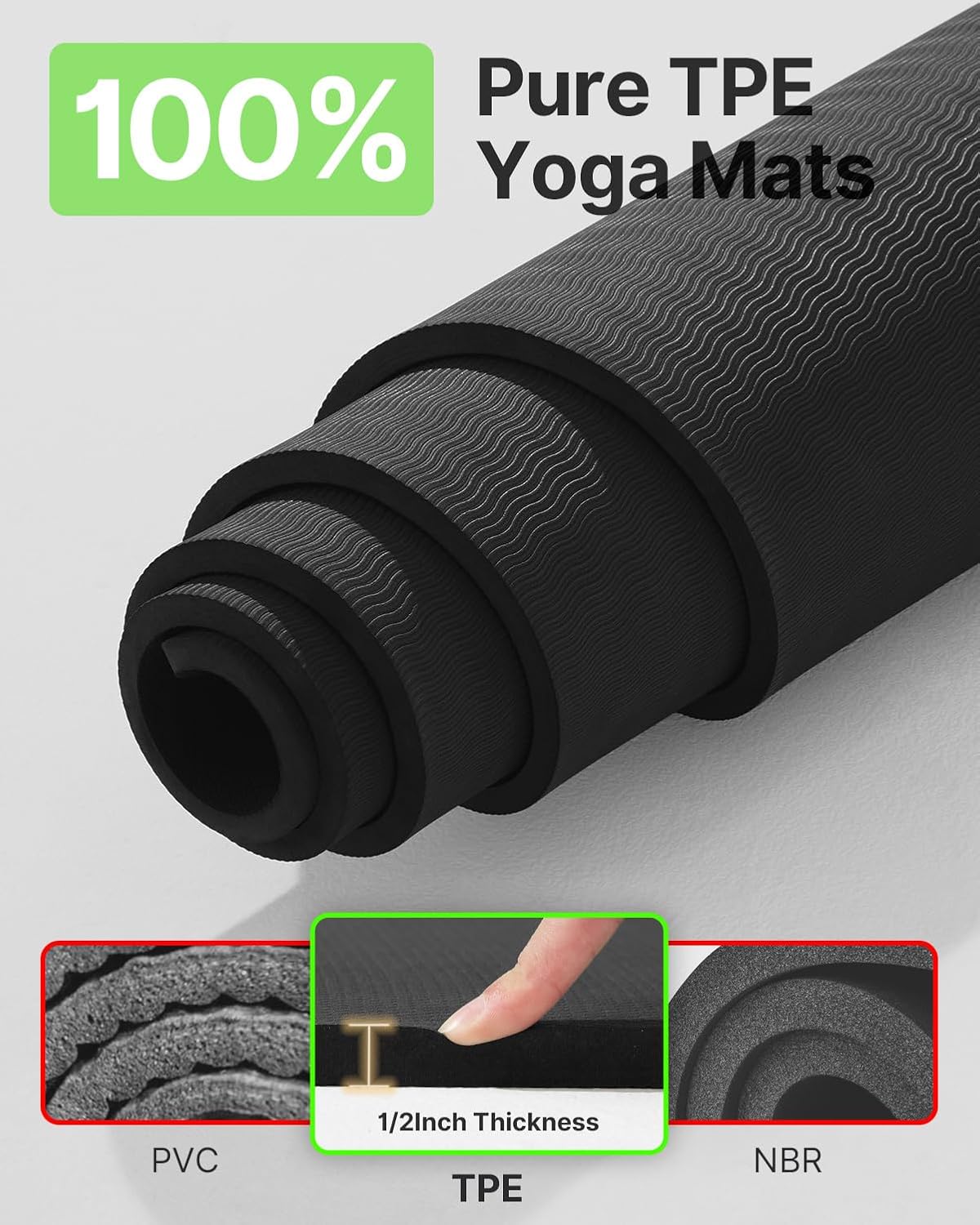 YOTTOY Large Yoga Mat – Spacious, Supportive & Slip-Resistant