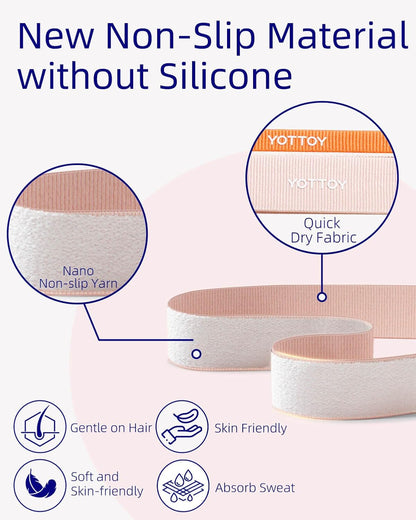 YOTTOY Non Slip Headbands Elastic Sweatbands Sport Workout Hairband