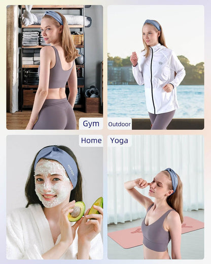 YOTTOY Non Slip Headbands Elastic Sweatbands Sport Workout Hairband
