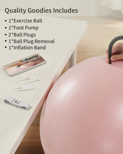 YOTTOY Ultimate Anti-Burst Yoga Ball