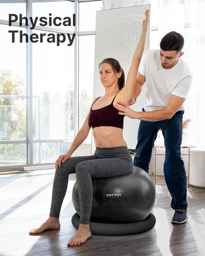 YOTTOY Exercise Ball Chair with Base
