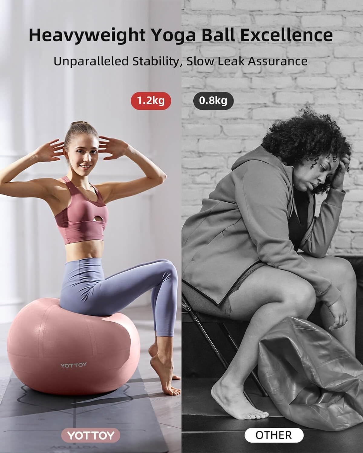 YOTTOY Ultimate Anti-Burst Yoga Ball