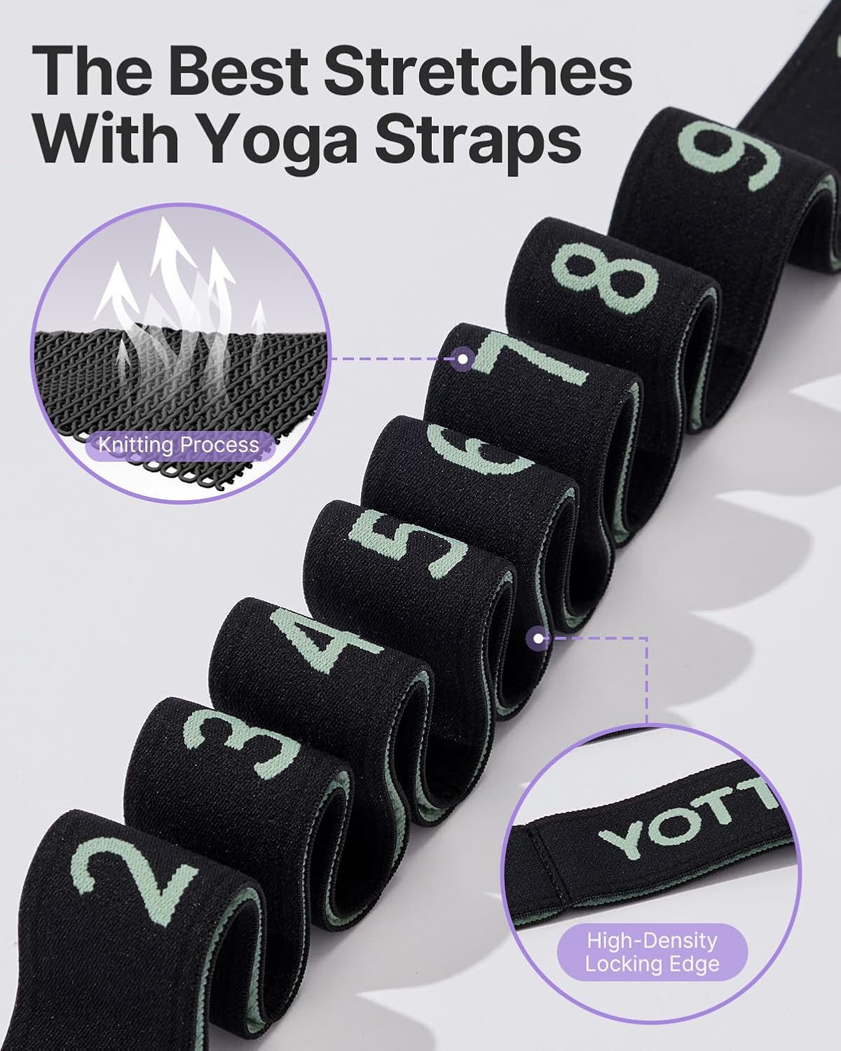 YOTTOY Yoga Strap and Resistance Bands
