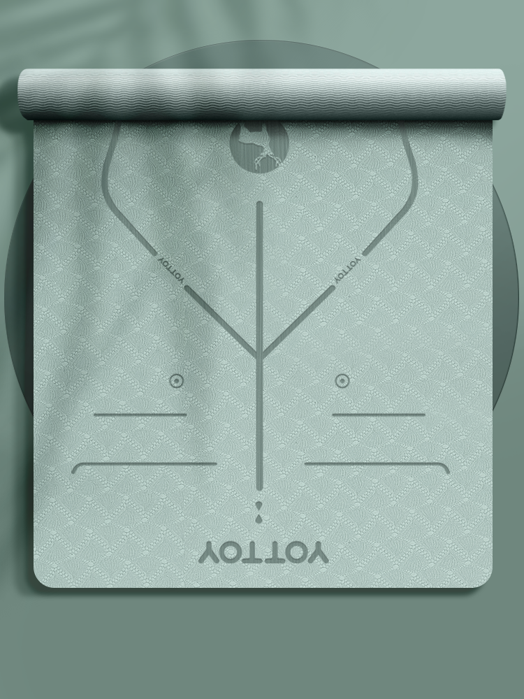 Alignment Line Yoga Mat | L185×W80/90
