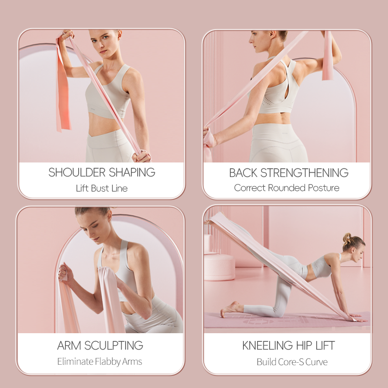 Yoga Resistance Bands for Women, Glute Back Stretch Workout Bands