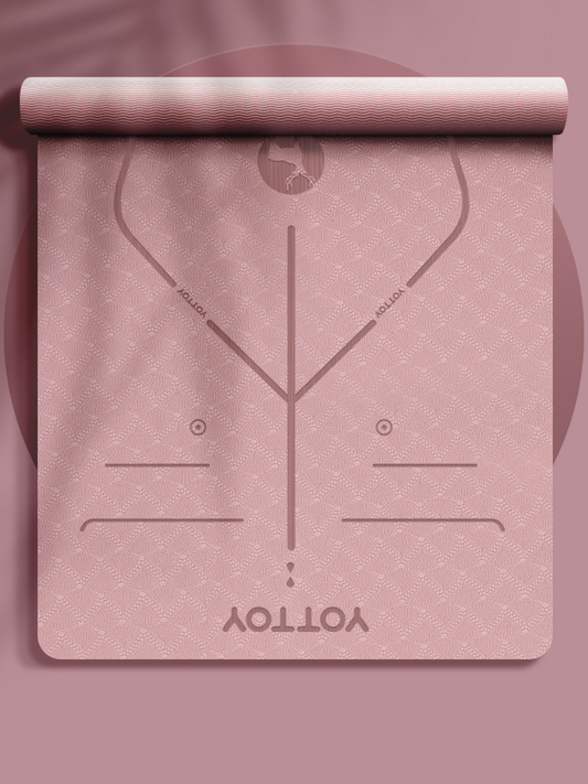 Alignment Line Yoga Mat | L185×W80/90