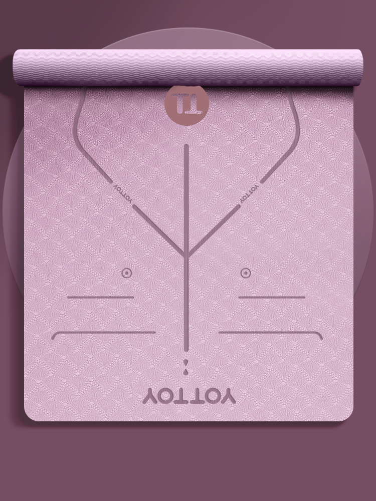 Alignment Line Yoga Mat | L185×W80/90