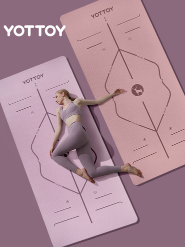 Alignment Line Yoga Mat | L185×W80/90