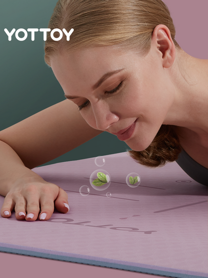 Alignment Line Yoga Mat | L185×W80/90