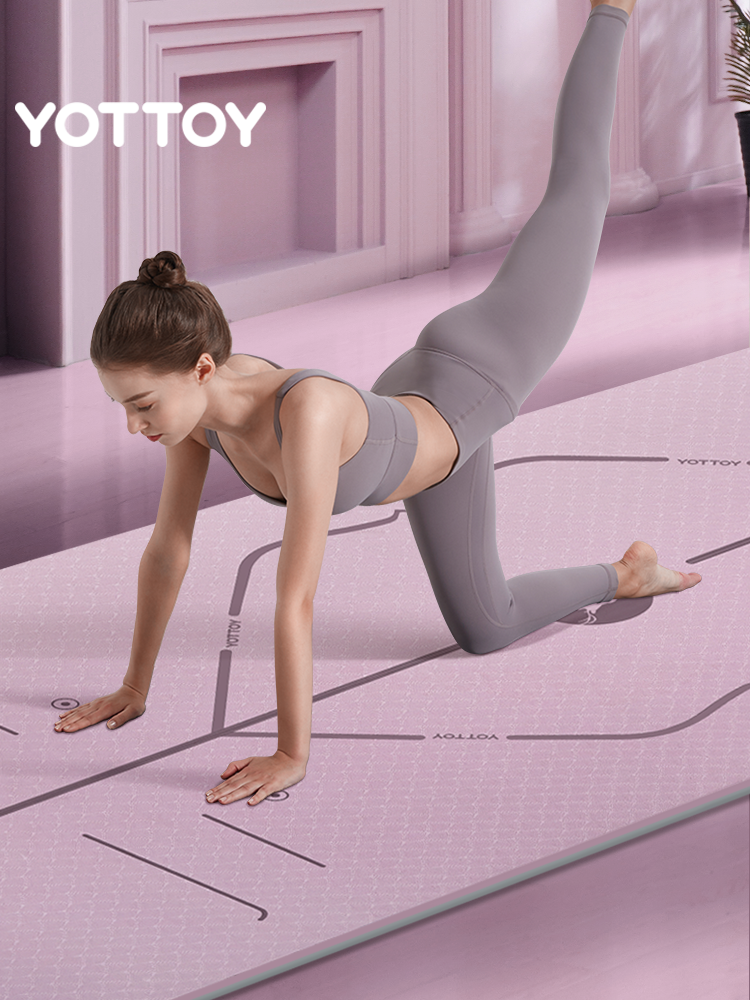 Alignment Line Yoga Mat | L185×W80/90