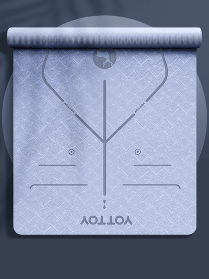 Alignment Line Yoga Mat | L185×W80/90 - YOTTOY