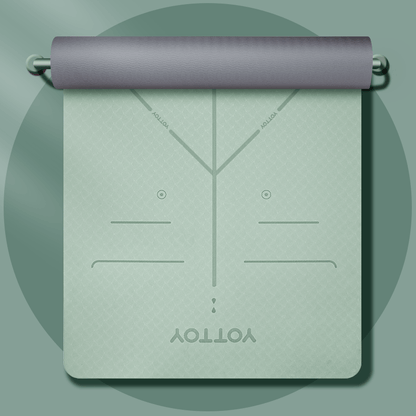 Alignment Line Yoga Mat | L185×W80/90 - YOTTOY