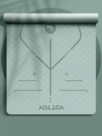 Alignment Line Yoga Mat | L185×W80/90 - YOTTOY