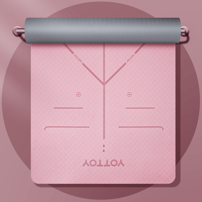Alignment Line Yoga Mat | L185×W80/90 - YOTTOY