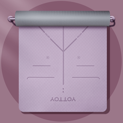 Alignment Line Yoga Mat | L185×W80/90 - YOTTOY