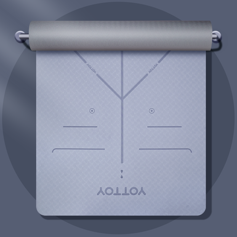 Alignment Line Yoga Mat | L185×W80/90