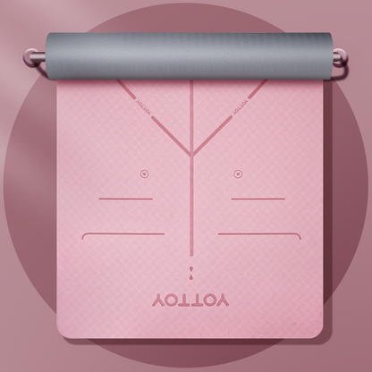 Alignment Line Yoga Mat | L185×W80/90