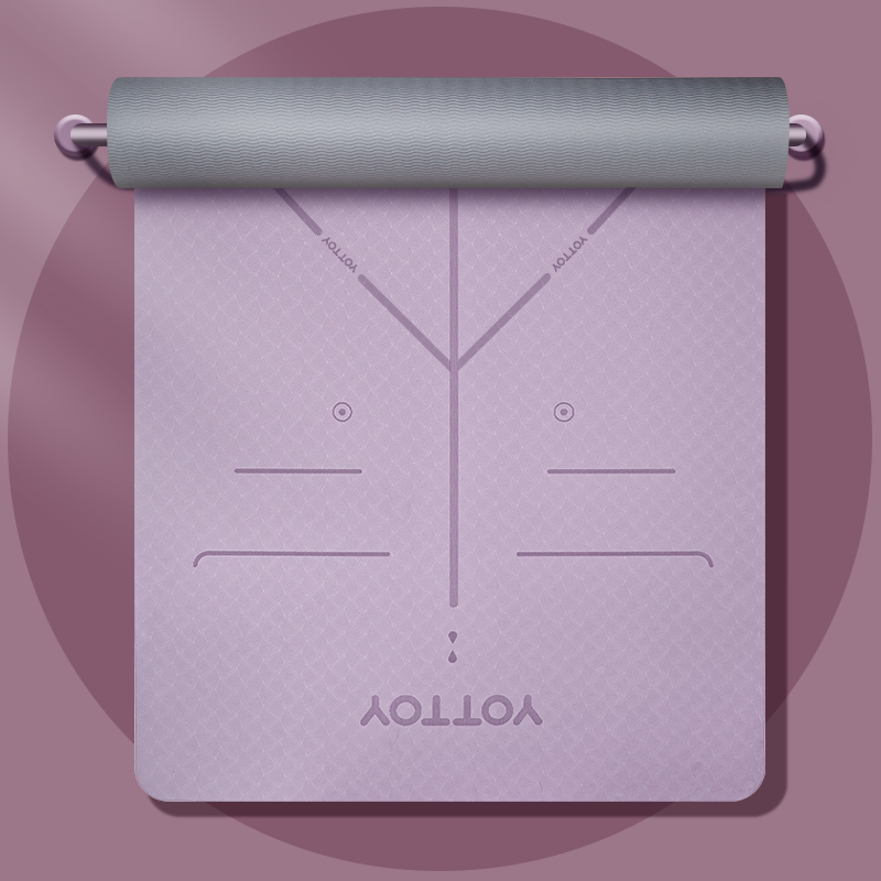 Alignment Line Yoga Mat | L185×W80/90