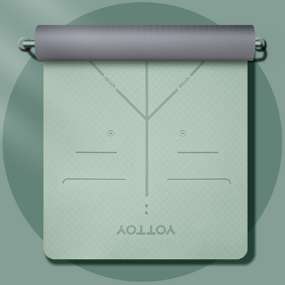 Alignment Line Yoga Mat | L185×W80/90