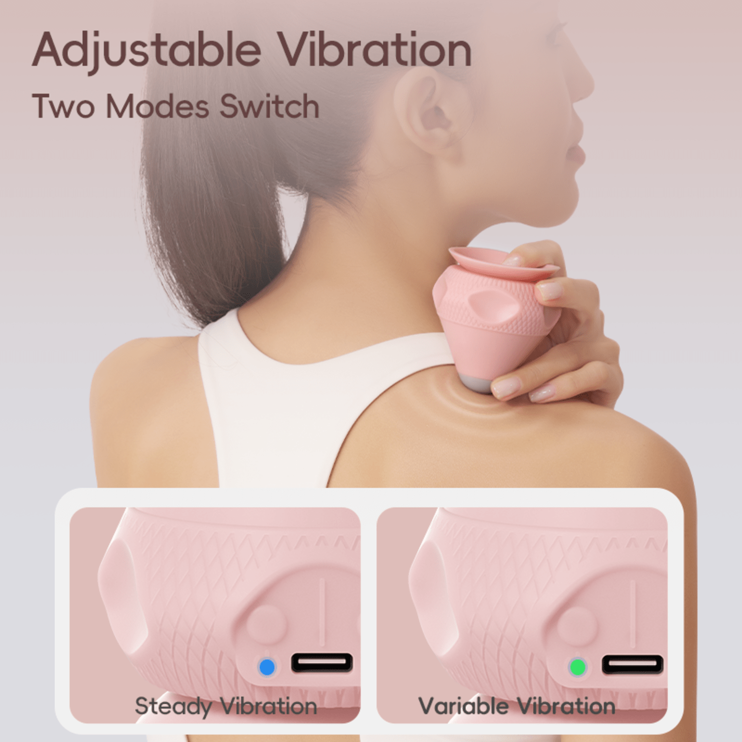 YOTTOY Heated Massage Ball w/ Suction & Dual - Speed Relief - YOTTOY