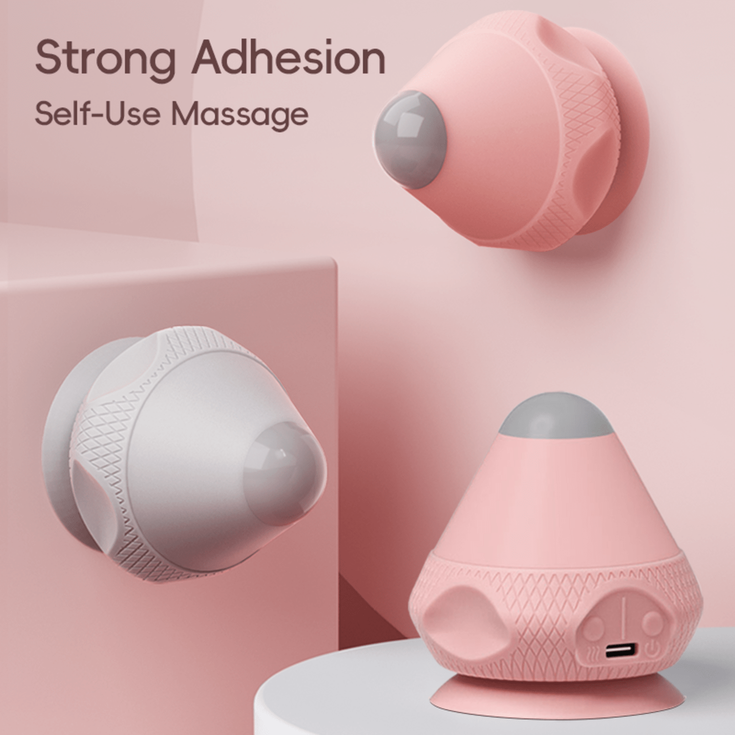 YOTTOY Heated Massage Ball w/ Suction & Dual - Speed Relief - YOTTOY