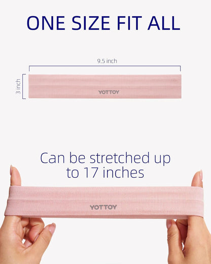 YOTTOY Non Slip Headbands Elastic Sweatbands Sport Workout Hairband - YOTTOY